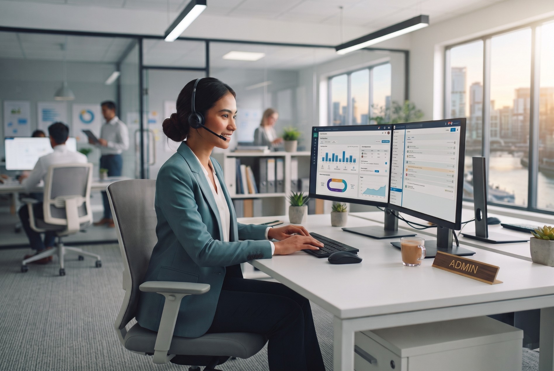 Dashboard pengelolaan untuk admin